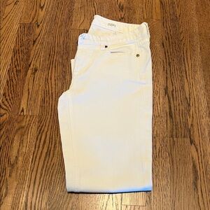 J. Crew Cream Straight-Leg Pants